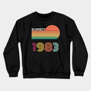 Sunset Retro Vintage 1983 Crewneck Sweatshirt